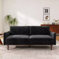 Christopher Knight Home Elara Modem 75.75 Rubberwood Chenile Upholstered Loveseat Sofa with Thick Cushions