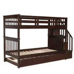 Letto a castello a due piazze con letto estraibile a scomparsa, struttura per letto a castello per bambini con ringhiera di protezione per dormitorio in camera da letto