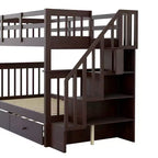 Letto a castello a due piazze con letto estraibile a scomparsa, struttura per letto a castello per bambini con ringhiera di protezione per dormitorio in camera da letto