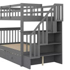Letto a castello a due piazze con letto estraibile a scomparsa, struttura per letto a castello per bambini con ringhiera di protezione per dormitorio in camera da letto