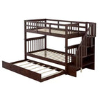 Letto a castello a due piazze con letto estraibile a scomparsa, struttura per letto a castello per bambini con ringhiera di protezione per dormitorio in camera da letto