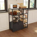 Mobiletto Bar per Caffè - 31.6 Stazione Caffè Piccola Stile Rustico con Ante, Credenza Rustica per Casa, Angolo, Bar