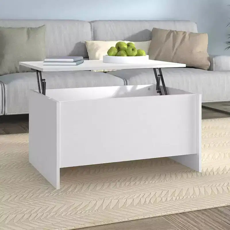 Coffee Table White Engineered wood Standard Coffee Table