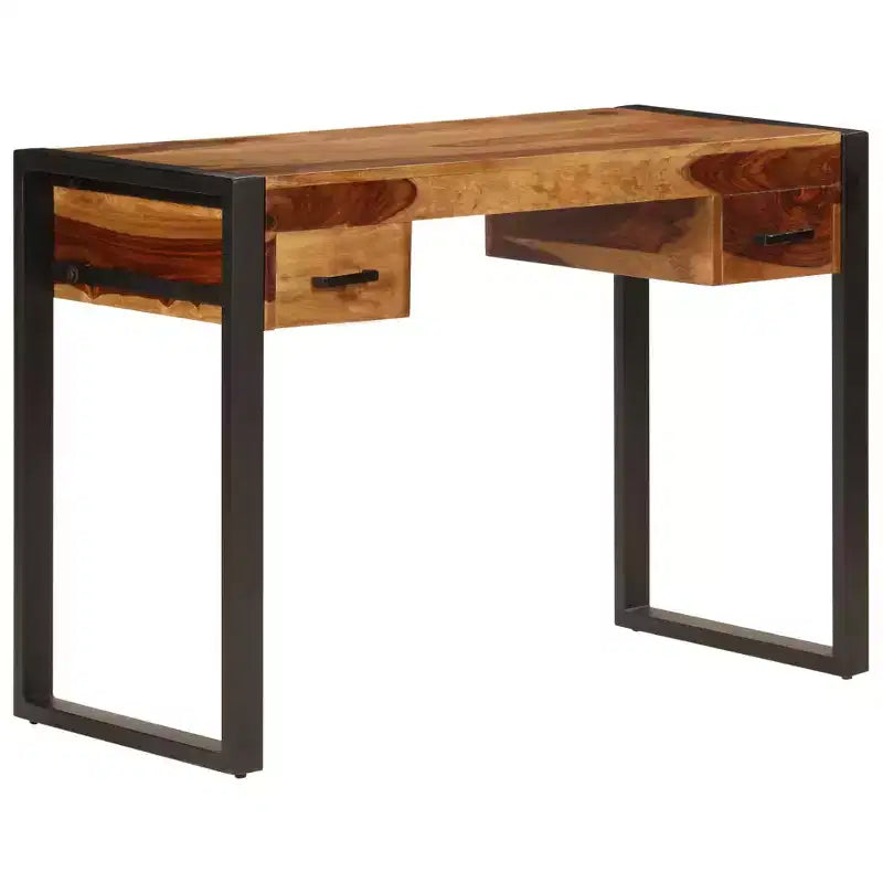 Desk Brown Solid Acacia wood, Powder-coated steel Medium Desk