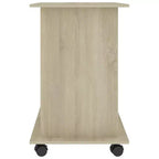Scrivania per Computer in Legno Ingegnerizzato Quercia Sonoma Compatta Estraibile