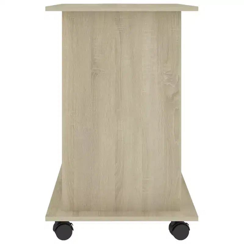 Scrivania per Computer in Legno Ingegnerizzato Quercia Sonoma Compatta Estraibile