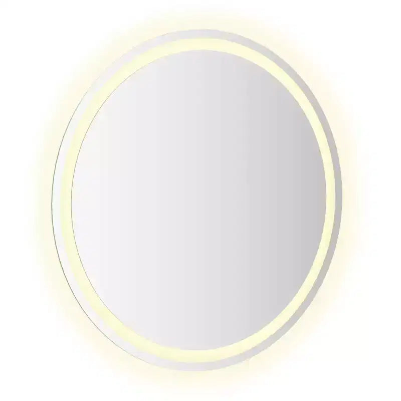 Specchio da Bagno a LED in Vetro Trasparente Diametro 70 cm