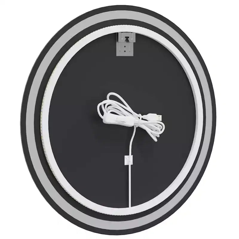 Specchio da Bagno a LED in Vetro Trasparente Diametro 70 cm