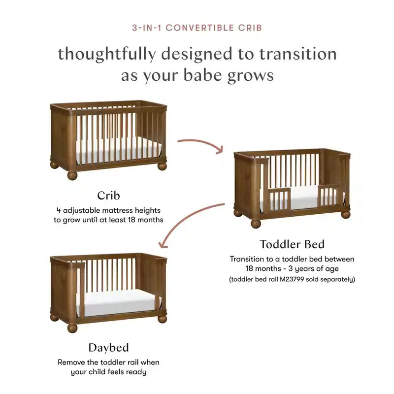 Culla convertibile 3 in 1 Babyletto Crosby