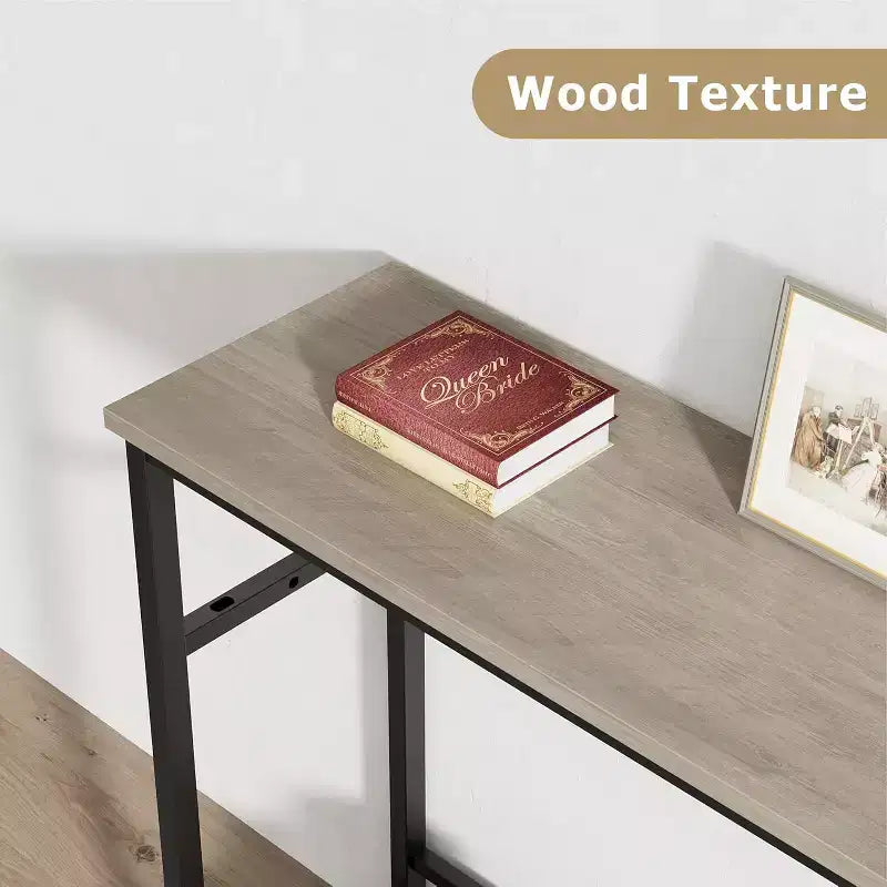 Tavolo consolle con contenitore, tavolino da ingresso, tavolo in stile country da 100 cm con ripiani regolabili per ingresso, soggiorno, corridoio, camera da letto