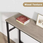 Tavolo consolle con contenitore, tavolino da ingresso, tavolo in stile country da 100 cm con ripiani regolabili per ingresso, soggiorno, corridoio, camera da letto