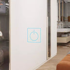 Mobile toeletta elegante Famapy con specchio LED a figura intera e cassetti divisori, mobile contenitore bianco/nero/rosa, organizer spazioso per il trucco in camera da letto