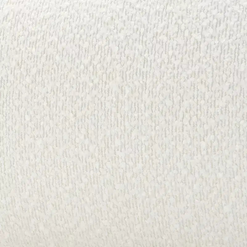 Letto a piattaforma Queen/King Size, struttura imbottita in tessuto Bouclé con testiera curva - ModernLuxe