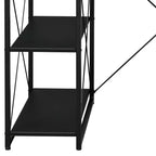 Okak 47IN Scrivania Multifunzione per Computer con Ampio Spazio di Archiviazione, Scrivania Regolabile in Altezza con Struttura in Metallo, Scrivania da Ufficio per Soggiorno, Sala Lettura, Studio