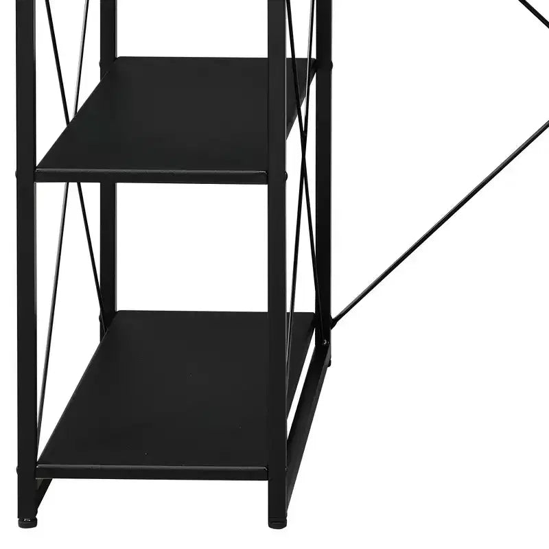 Okak 47IN Scrivania Multifunzione per Computer con Ampio Spazio di Archiviazione, Scrivania Regolabile in Altezza con Struttura in Metallo, Scrivania da Ufficio per Soggiorno, Sala Lettura, Studio