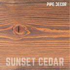 RESTORE Mensola in Legno di Cedro Sunset da 24 pollici (Solo Legno) di Pipe Decor