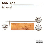 RESTORE Mensola in Legno di Cedro Sunset da 24 pollici (Solo Legno) di Pipe Decor