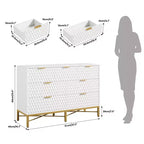 Comò da camera da letto, cassettiera in legno a 7 cassetti con cassetti profondi e parte superiore ampia, cassettiere e cassettiere moderne per corridoio, ingresso