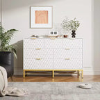Comò da camera da letto, cassettiera in legno a 7 cassetti con cassetti profondi e parte superiore ampia, cassettiere e cassettiere moderne per corridoio, ingresso