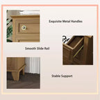 Cassettiera a 6 cassetti, mobile contenitore in legno con maniglie in metallo, cassettiera ampia moderna/mobile TV, per camera da letto, soggiorno, ingresso