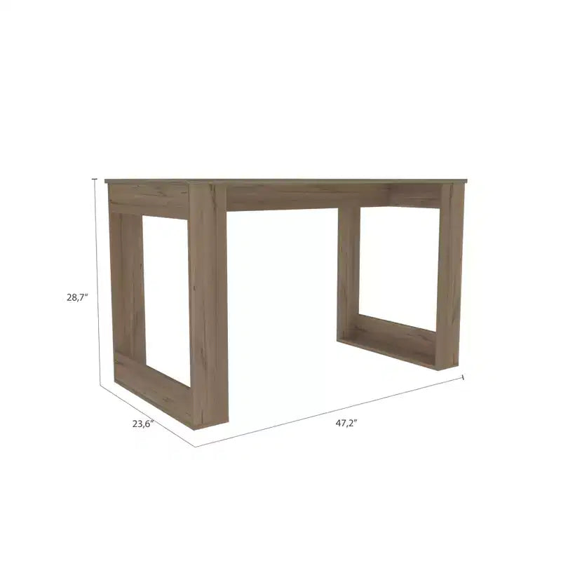 GDFStudio Aurora Scrivania Industriale in Legno per Computer
