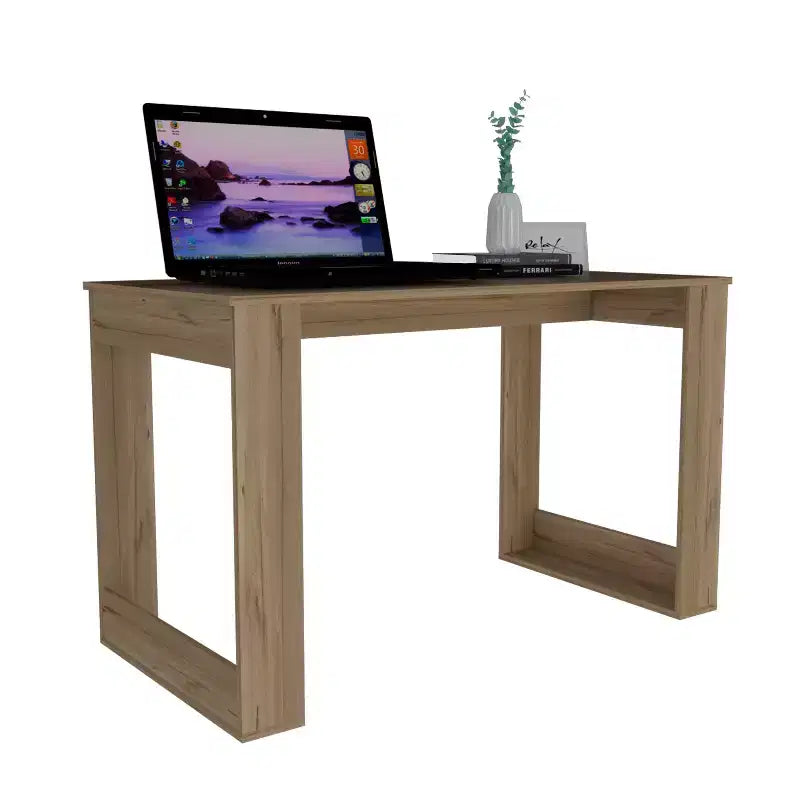 GDFStudio Aurora Scrivania Industriale in Legno per Computer