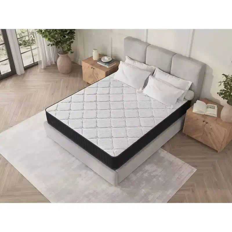 Materasso Okak con Molle e Memory Foam, Materasso Matrimoniale con Scarico della Pressione e Isolamento del Movimento, Certificato CertiPUR-US