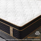 Materasso Okak Twin Size con molle insacchettate, materassi ibridi senza fibra di vetro con Memory Foam in gel, materasso per bambini e adulti
