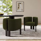 Sedie da pranzo moderne ed eleganti Okak per cucina e sala da pranzo, set di 2 sedie imbottite piccole in tessuto bouclé