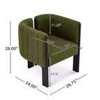 Sedie da pranzo moderne ed eleganti Okak per cucina e sala da pranzo, set di 2 sedie imbottite piccole in tessuto bouclé