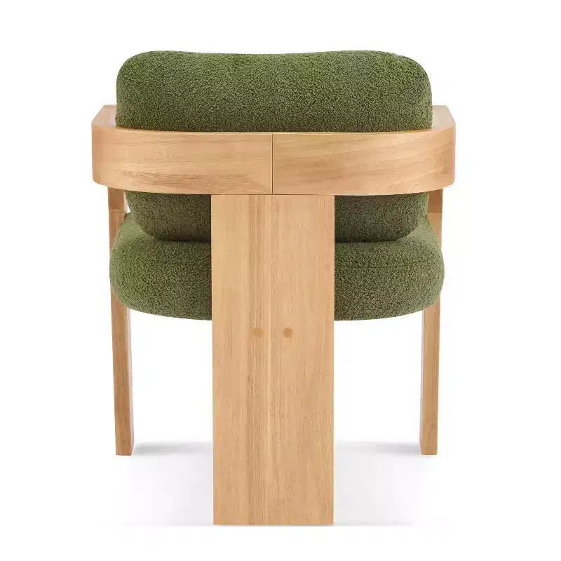 Sedie da pranzo moderne ed eleganti Okak per cucina e sala da pranzo, set di 2 sedie imbottite piccole in tessuto bouclé