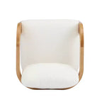 Sedie da pranzo moderne ed eleganti Okak per cucina e sala da pranzo, set di 2 sedie imbottite piccole in tessuto bouclé