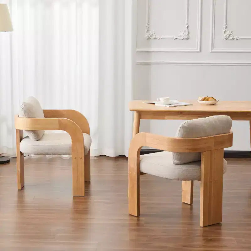 Sedie da pranzo moderne ed eleganti Okak per cucina e sala da pranzo, set di 2 sedie imbottite piccole in tessuto bouclé