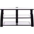 Aiden 3-in-1 Flat Panel Media TV Stand - Black - SEI
