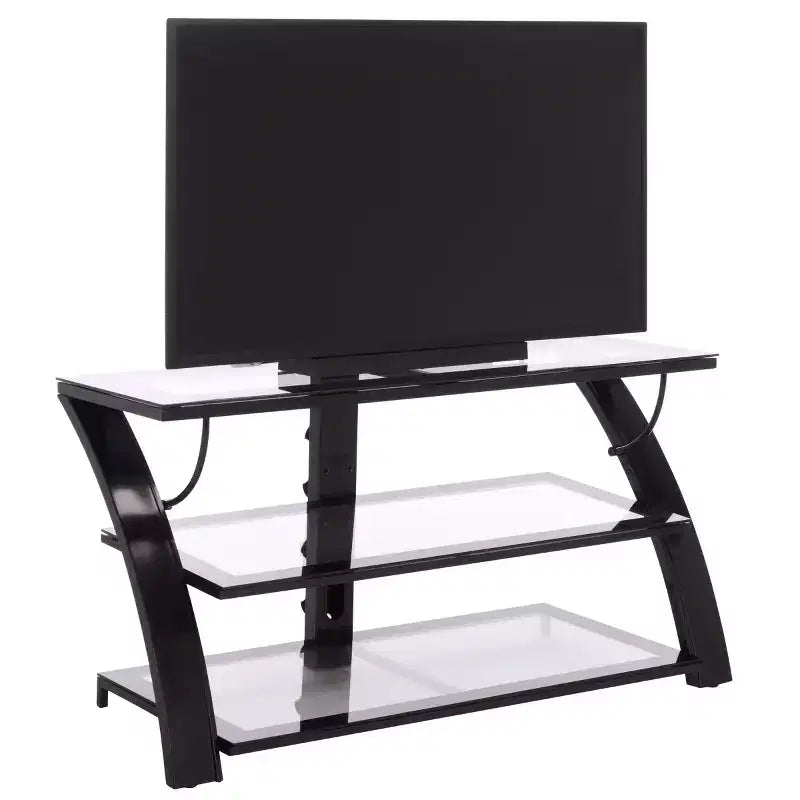 Mobile TV a pannello piatto 3-in-1 Aiden - Nero - SEI