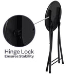 Sgabello pieghevole senza schienale Lavish Home da 45 cm con capacità di 102 kg