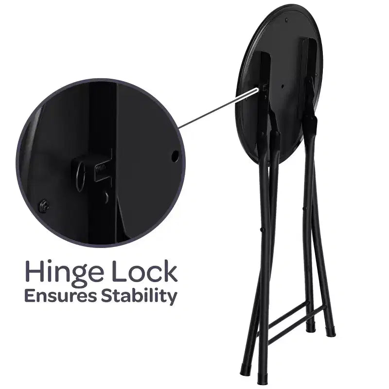 Sgabello pieghevole senza schienale Lavish Home da 45 cm con capacità di 102 kg