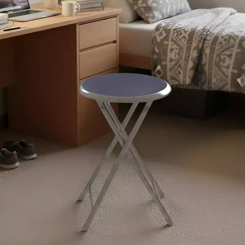 Sgabello pieghevole senza schienale Lavish Home da 45 cm con capacità di 102 kg