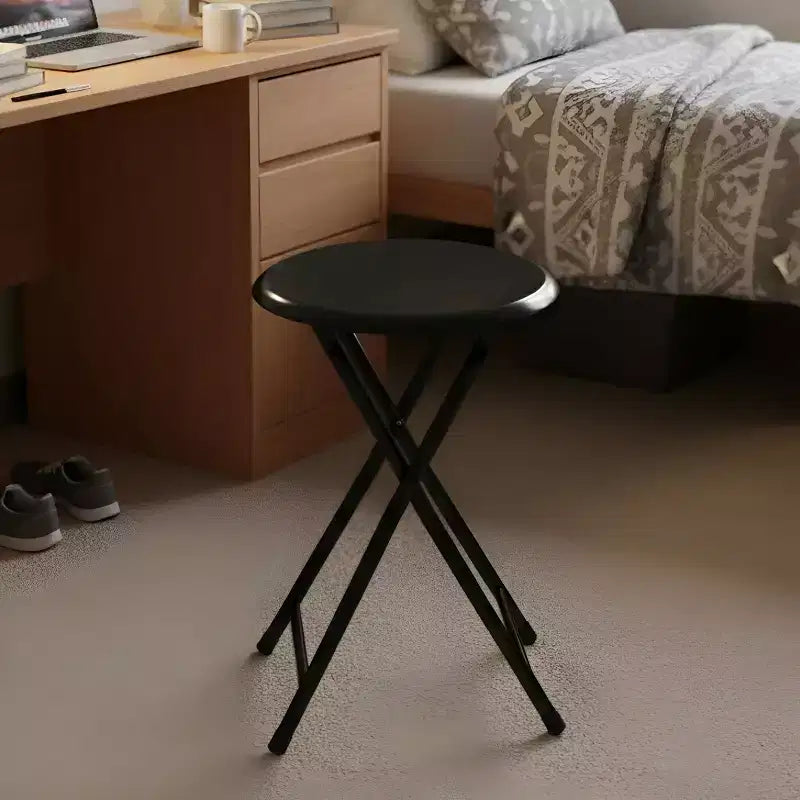 Sgabello pieghevole senza schienale Lavish Home da 45 cm con capacità di 102 kg