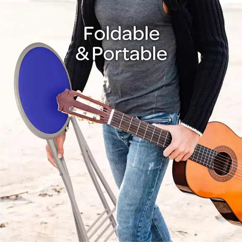 Sgabello pieghevole senza schienale Lavish Home da 45 cm con capacità di 102 kg