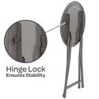 Sgabello pieghevole senza schienale Lavish Home da 45 cm con capacità di 102 kg