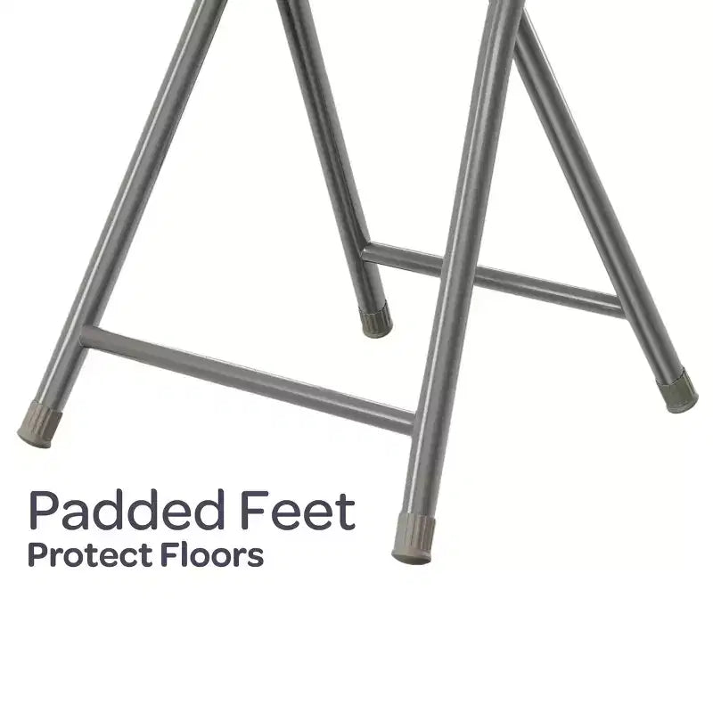 Sgabello pieghevole senza schienale Lavish Home da 45 cm con capacità di 102 kg