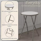 Sgabello pieghevole senza schienale Lavish Home da 45 cm con capacità di 102 kg