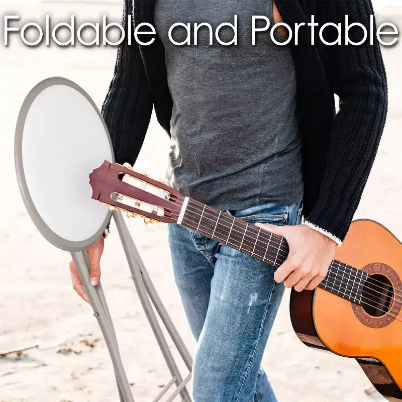 Sgabello pieghevole senza schienale Lavish Home da 45 cm con capacità di 102 kg