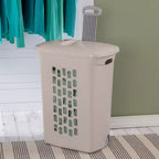 Cesto portabiancheria con ruote Sterilite Ultra, con coperchio e maniglia, grigio, confezione da 3