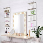 Sorbus Scaffale Galleggiante a Parete a 5 Livelli con Luci LED - Decorazione e Organizer per la Casa
