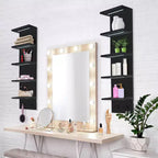 Sorbus Scaffale Galleggiante a Parete a 5 Livelli con Luci LED - Decorazione e Organizer per la Casa