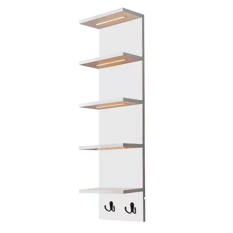 Sorbus Scaffale Galleggiante a Parete a 5 Livelli con Luci LED - Decorazione e Organizer per la Casa