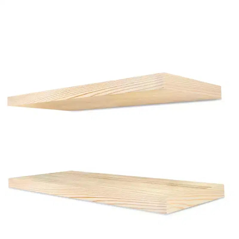 Sorbus Confezione da 2 Mensole Fluttuanti in Legno Massello da 40 cm - per Arredo Bagno, Libri, Camera da Letto e Soggiorno