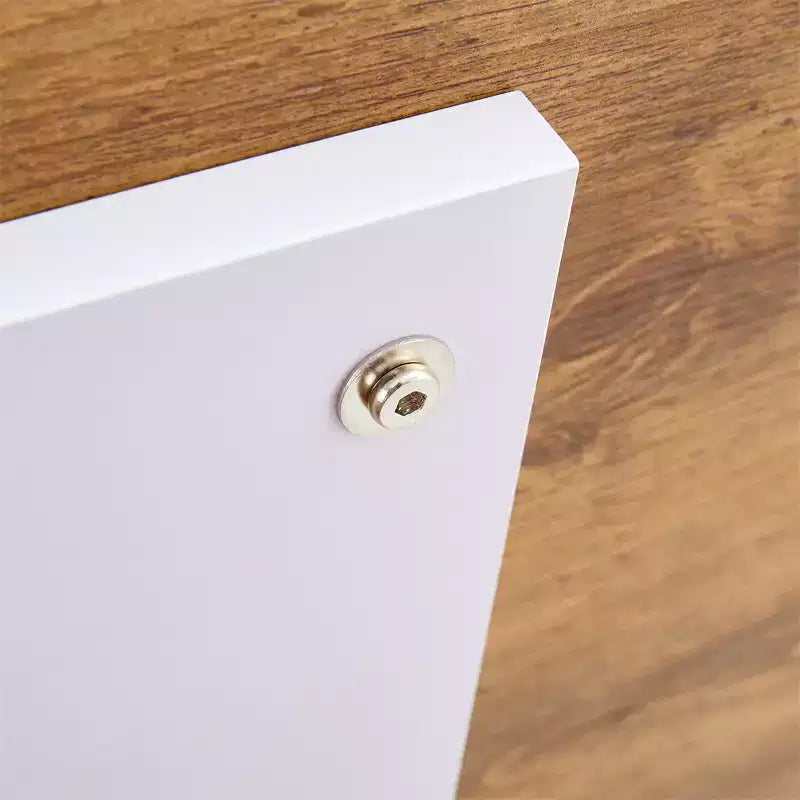 Tavolino Rettangolare Effetto Marmo con Base Robusta, Tavolino Moderno per Soggiorno, Ufficio o Balcone